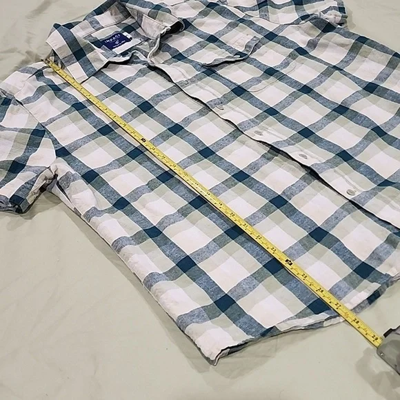 Men green XL casual/dress shirt - Picture 2 of 9